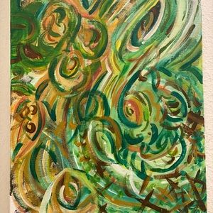 Canvas art. Original acrylic painting. Unique wall decor.